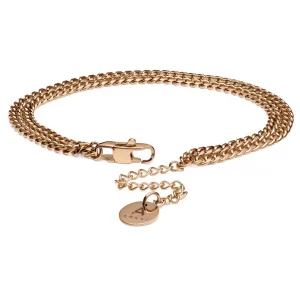 Arkai Bracelet Rico – Gourmette à Double Chaîne Couleur Or Rose Paris 12