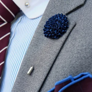 nouveau produit Warren Asher Boutonnière à Fleur Pissenlit Bleu Marine 12