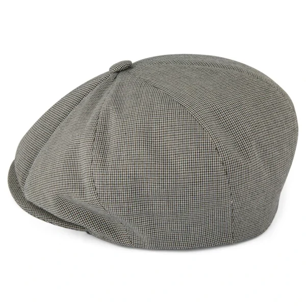 le grand escompte Fawler Casquette Gavroche Spicchi Gris Pied-de-poule 3