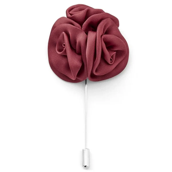 Warren Asher Boutonnière à Fleur De Rose Bourgogne Réductions 1