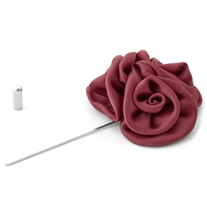 Warren Asher Boutonnière à Fleur De Rose Bourgogne Réductions 10