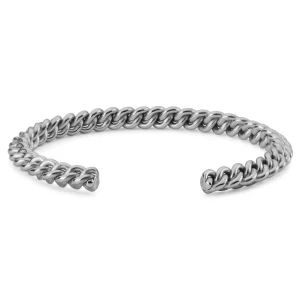 Promotio de vente Fort Tempus Bracelet Manchette à Maillons Argentés 6