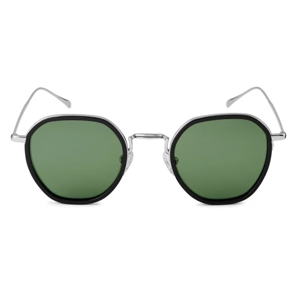 Waykins Lunettes De Soleil Argentées Wylie Thea à Verres Polarisés Verts boutiqued pas cher 3