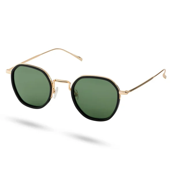 Waykins Lunettes De Soleil Dorées Wylie Thea à Verres Polarisés Verts Les achats en ligne 1