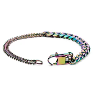 Lucleon Bracelet Couleur Arc-en-ciel Carlos Amager à Double Maille Gourmette le grand escompte 10