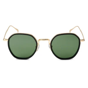 Waykins Lunettes De Soleil Dorées Wylie Thea à Verres Polarisés Verts Les achats en ligne 10