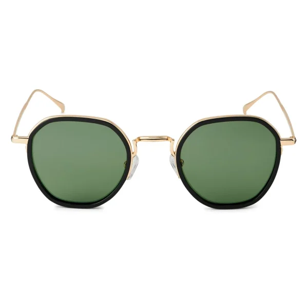 Waykins Lunettes De Soleil Dorées Wylie Thea à Verres Polarisés Verts Les achats en ligne 3