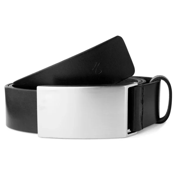 marques de renommée Fawler Ceinture En Cuir Noir Fanya 1