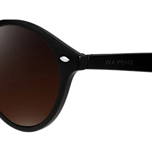 achat pas cher Waykins Lunettes De Soleil Noir Et Marron Wade Wally 12