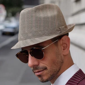 Fawler Chapeau Fedora Tirol Glen à Motif écossais boutique en ligne 16