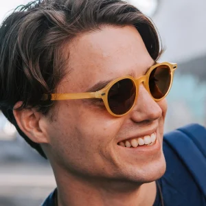 Waykins Lunettes De Soleil Jaune Et Brun Wade Wagner pas cher en vente 16