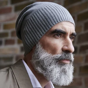 l'unique style Fawler Beanie Konrad Kite En Coton Organique Gris Clair 12