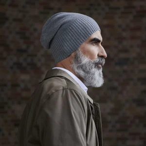 l'unique style Fawler Beanie Konrad Kite En Coton Organique Gris Clair 14