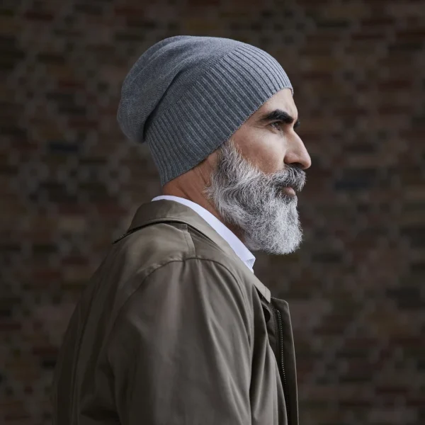 l'unique style Fawler Beanie Konrad Kite En Coton Organique Gris Clair 5