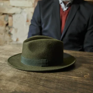 Fawler Fedora Fido Alessandria En Laine Verte garantie de qualité 18