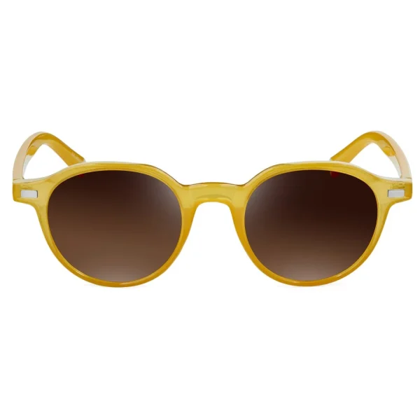 Waykins Lunettes De Soleil Jaune Et Brun Wade Wagner pas cher en vente 3