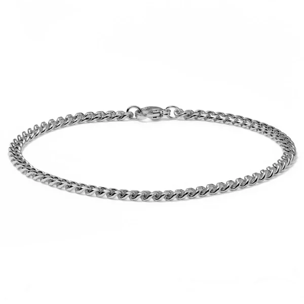 grand choix Lucleon Bracelet Chaîne à Mailles Argentées – 4 Mm 1