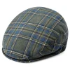 Fawler Casquette Plate Fido Ivy En Tartan Vert haute qualité 20