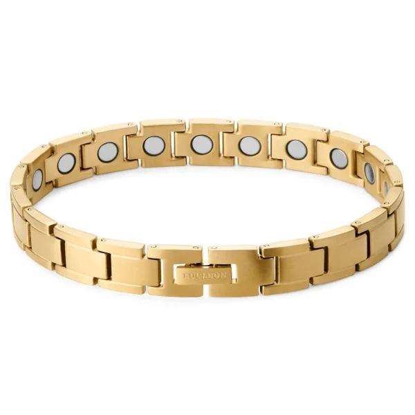 Lucleon Bracelet Magnétique En Titane Doré REMISE 4