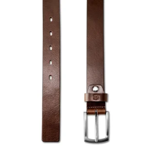 Salt & Hide Ceinture Marron En Cuir Pleine Fleur Shon Retour gratuit en magasin. 9