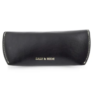 Salt & Hide Etui à Lunettes En Cuir Noir magasins pas chers 12