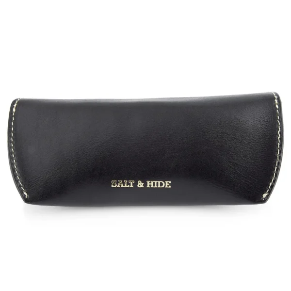 Salt & Hide Etui à Lunettes En Cuir Noir magasins pas chers 4