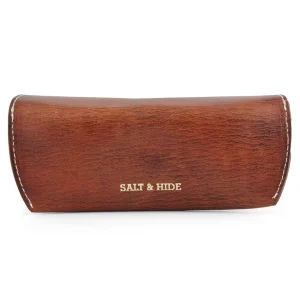 Réductions Salt & Hide Etui à Lunettes En Cuir Marron Cowboy 14