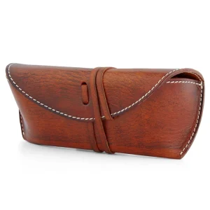 Réductions Salt & Hide Etui à Lunettes En Cuir Marron Cowboy 16