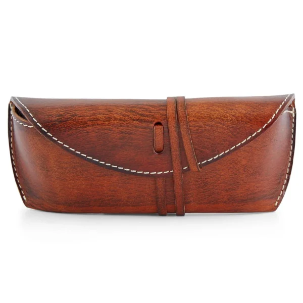 Réductions Salt & Hide Etui à Lunettes En Cuir Marron Cowboy 1