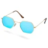 livraison la plus rapide Paul Riley Lunettes De Soleil Groovy Bleu Et Or 20