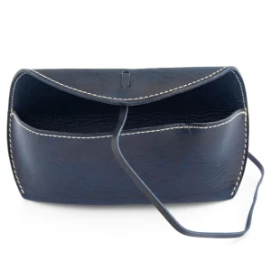 Salt & Hide Etui à Lunette En Cuir Bleu belle 10