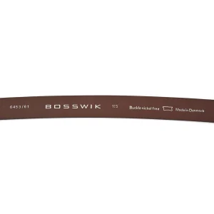 BSWK Ceinture En Cuir Brun Texturé outlet soldes 18