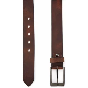 BSWK Ceinture En Cuir Brun Texturé outlet soldes 10