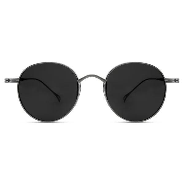 Arkai Occasus | Lunettes De Soleil En Titane Gris Anthracite à Verres Ronds Polarisés soldes de Noël 1