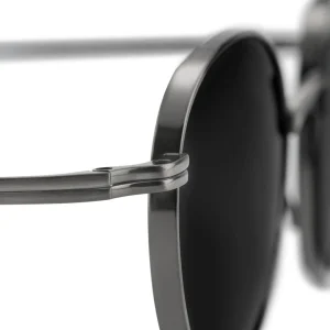 Arkai Occasus | Lunettes De Soleil En Titane Gris Anthracite à Verres Ronds Polarisés soldes de Noël 18