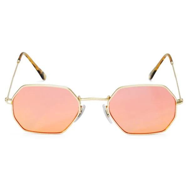 SOLDES TOUT À Paul Riley Lunettes De Soleil Groovy Orange Et Or 3