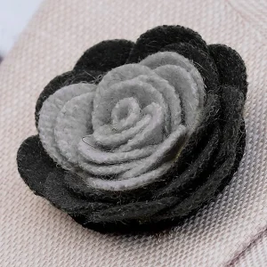 Warren Asher Broche Noire Et Gris Clair soldes 12