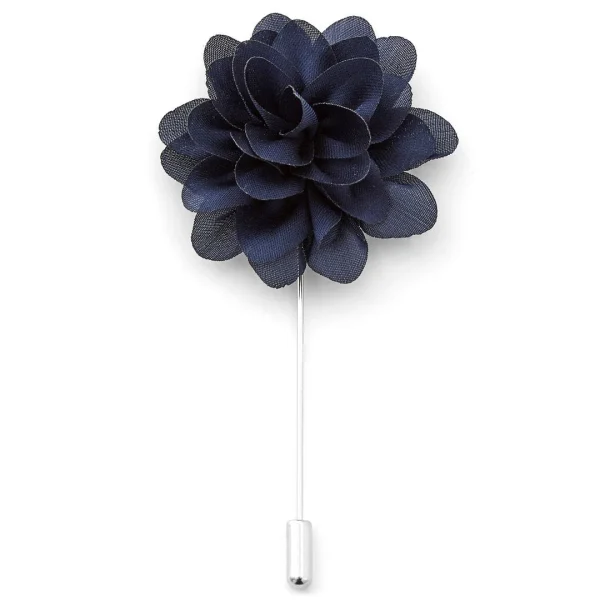 Warren Asher Boutonnière à Fleur Bleu Marine « La Subtile » Acheter 1