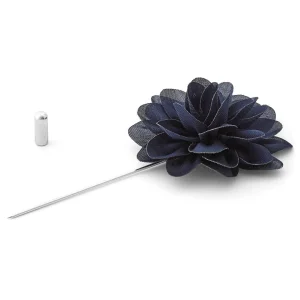 Warren Asher Boutonnière à Fleur Bleu Marine « La Subtile » Acheter 10