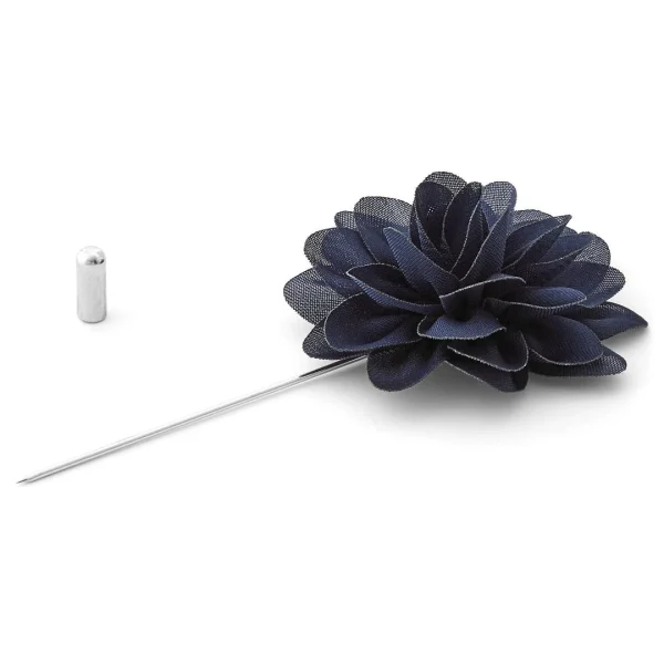 Warren Asher Boutonnière à Fleur Bleu Marine « La Subtile » Acheter 3