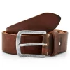 pas cher en vente BSWK Ceinture En Cuir Marron Au Look Vintage 17