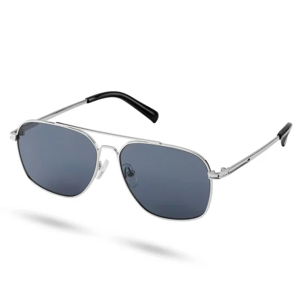 Waykins Lunettes De Soleil Argentées Wolcott Thea à Verres Gris vente pas cher en ligne 1