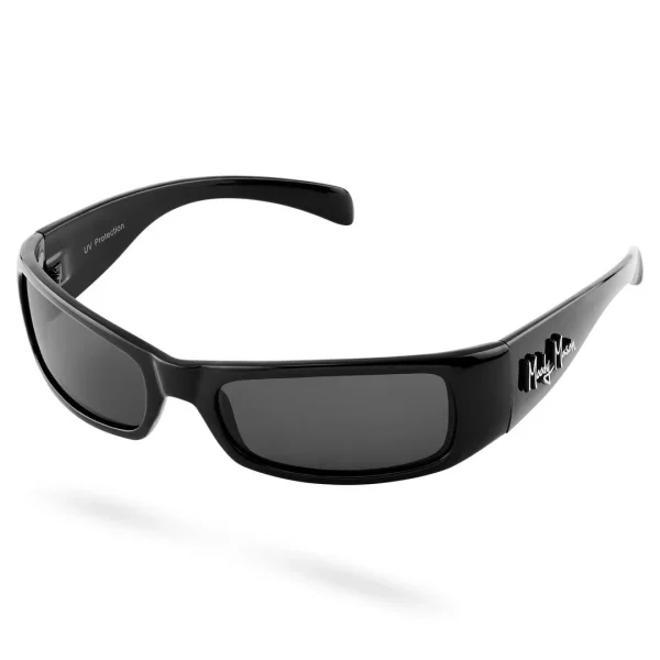 haute qualité Moody Mason Lunettes De Soleil Polarisées Noires Et Grises Moses – Catégorie 3,5 1