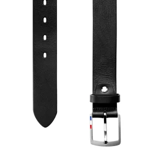 officiel BSWK Ceinture Noire En Cuir Pleine Fleur 8