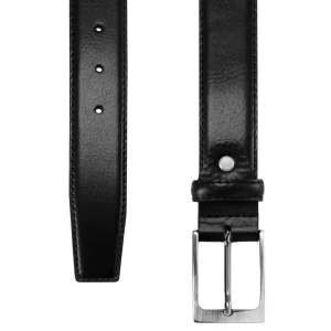 Salt & Hide Ceinture En Cuir Noir Homer Authenticité garantie 9