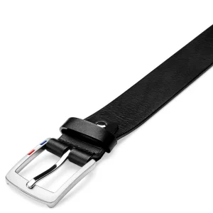 officiel BSWK Ceinture Noire En Cuir Pleine Fleur 10