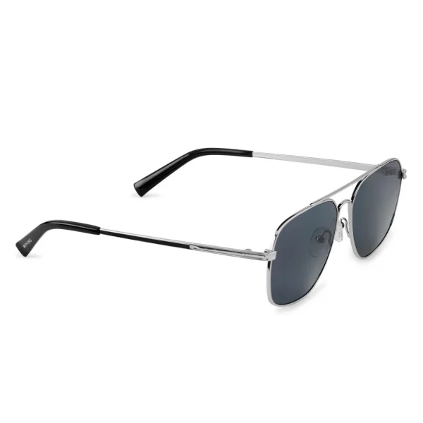 Waykins Lunettes De Soleil Argentées Wolcott Thea à Verres Gris vente pas cher en ligne 4