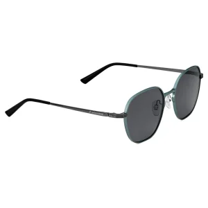 Sidegren Lunettes De Soleil En Titane Gris Gunmetal à Verres Hexagonaux Polarisés boutique pas cher 11