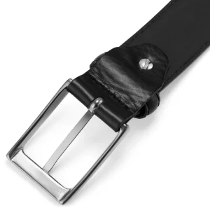 Salt & Hide Ceinture En Cuir Noir Homer Authenticité garantie 15