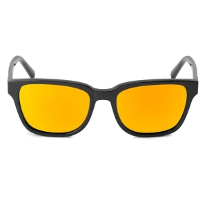 Officielle Waykins Lunettes De Soleil Noires Wilmer Thea à Verres Miroir Polarisés Jaune-orange 10